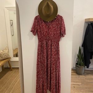 ❤️Flirty red maxi dress